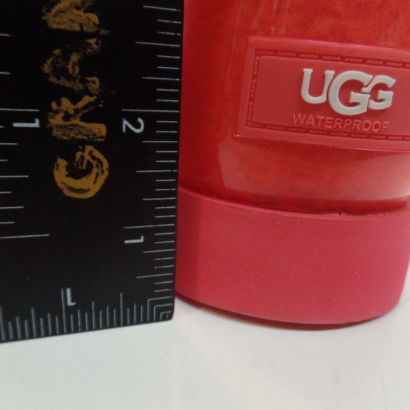 UGG Plush Women's Classic Clear Mini Fashion Boot Lava Flow Sz 9 Brand New - Picture 7 of 15